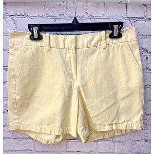 SANDRO Chino Shorts Yellow  Women's Size 10 Mid Rise 5 inch‎ inseam